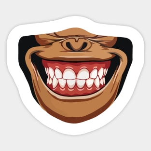 monkey smile Sticker